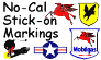 No-Cal Stick-On Markings